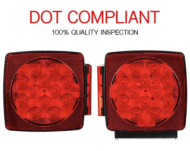 MAXXHAUL 50343 12V LED Submersible Left and Right Trailer Lights for Trailers Less than 80" Wide - Image 5